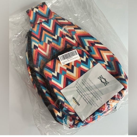 Colorful Chevron Sling Bag - Picture 6 of 6
